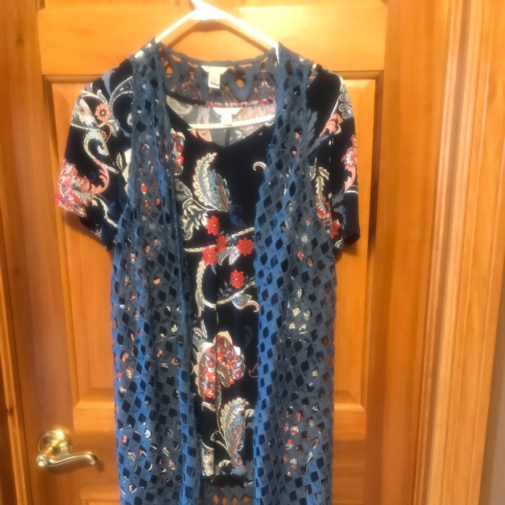 Dress top with Kimono